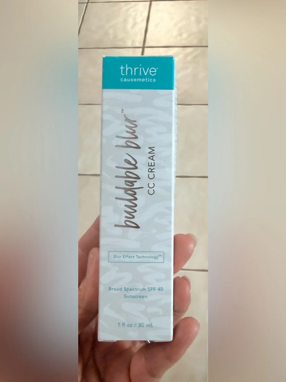 Thrive causemetics Buildable Blur CC Cream 200 Medium natural undertones 1 oz